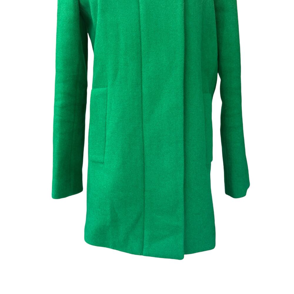 J. Crew Wool Blend City Coat Emerald Green Size 0 Style‎ F5325 - Picture 6 of 13